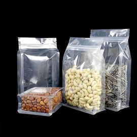 Amazon Wholesale Flat Bottom Custom Print Plastic Bag, China Manufacturer Flat Bottom Flour Packaging Bag supplier