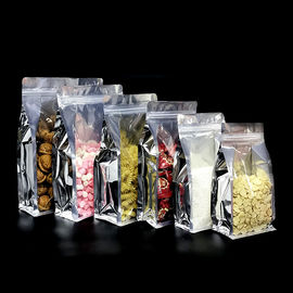 Amazon Wholesale Flat Bottom Custom Print Plastic Bag, China Manufacturer Flat Bottom Flour Packaging Bag supplier