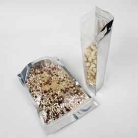 Front Clear Plastic Bag Aluminum Foil Standing Up Pouch Custom Plastic Zipper Bag supplier