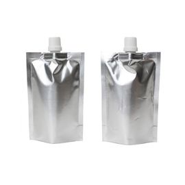 Custom 500ML k Reusable Standing Up Aluminum Foil Clear Plastic Food Packaging Drink Pouch Bag With Spout supplier