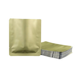 Aluminum Foil  Flat Three Side Bag Printed Gold Aluminum Foil Bag supplier