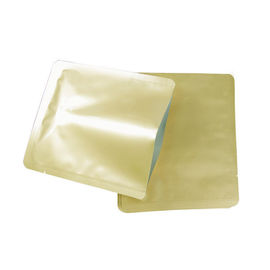 Aluminum Foil  Flat Three Side Bag Printed Gold Aluminum Foil Bag supplier