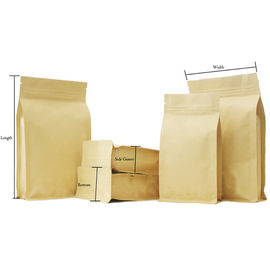 Resealable Snack Stand up Zipper Pouch Plastic Aluminum Foil Lined Kraft Packaging Food Paper Bags with Window supplier