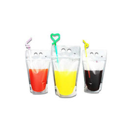 Custom PET Plastic transparent k bag for juice/liquid packing supplier