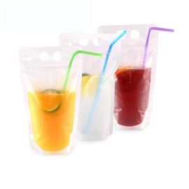 Custom PET Plastic transparent k bag for juice/liquid packing supplier