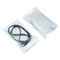 White Transparent  Zipper Bag Plastic Packaging Pearl Film Bags with Hang Hole for USB packing supplier