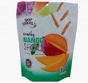 Plastic stand up food bag packaged nuts and snacks fruit and nut packaging supplier