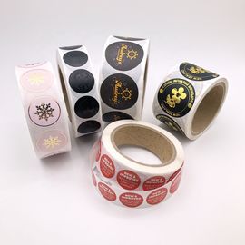Custom Printed Logo Labels for Packaging Vinyl Waterproof Sticker Printing Roll Label Round Stickers supplier
