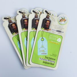 Cosmetic facial mask special shaped pouch face mask packaging bag moisture proof plastic pouch supplier