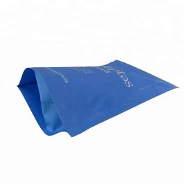 Matte blue resealable food packaging plastic zip lock bags  for storage stand up pouch zipper aluminum foil doypack supplier