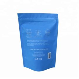 Matte blue resealable food packaging plastic zip lock bags  for storage stand up pouch zipper aluminum foil doypack supplier