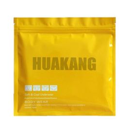 Custom plastic eco friendly clothing/underwear/socks packaging k bag with zipper supplier