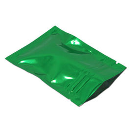 Small Heat seal black aluminum foil zipper packaging bag for storage supplier