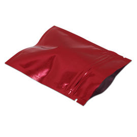 Small Heat seal black aluminum foil zipper packaging bag for storage supplier