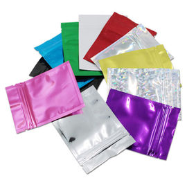 Small Heat seal black aluminum foil zipper packaging bag for storage supplier