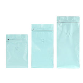 Eight-sided zipper bag flat bottom black aluminum foil k bags stand up pouches for air valve coffee bean wholesale supplier