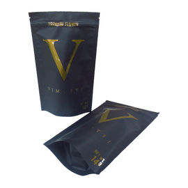 8oz 16oz 32oz UV Gloss printing and Matte Black custom k stand up pouches for nuts snack food packaging supplier