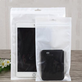 Plastic zipper bag with one side clear for cables phone case packing supplier