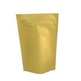 Resealable Doypack Stand Up Pouch k Kraft Paper zipper Bags supplier