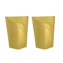 Resealable Doypack Stand Up Pouch k Kraft Paper zipper Bags supplier