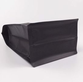 1KG flat bottom black aluminum foil zip-lock bags stand up pouches for air valve coffee supplier