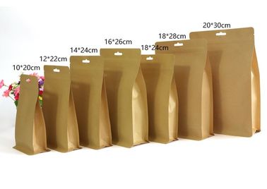 Transparent  Stand Up Pouch k Kraft Paper zipper Bags without Clear Window supplier