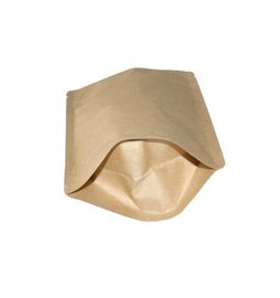 Clear paper pouch kraft bag stand up zipper pouch food grade pouch supplier