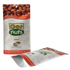 Custom printed standing up zipper lock Plastic Pouches for peanut packing supplier