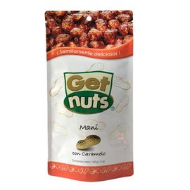 Custom printed standing up zipper lock Plastic Pouches for peanut packing supplier