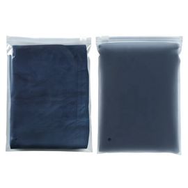 One side transparent one side frosted bag clothing packaging bags plastic zip lock clear plastic bag with zipper supplier