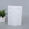 Custom Logo Doypack Resealable Zipper White Kraft Food Packaging Paper Bags with Clear Window supplier