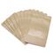Custom printed Flat Bottom zipper pouch kraft paper bags with window supplier