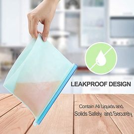 Eco Friendly Waterpoof Leakproof Snack Reusable Silicone Food Storage Bag supplier