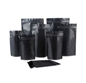 Stand up Black Heat Seal Food Grade Zip Plastic Bags for Nut Snack supplier