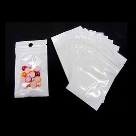 Transparent Self-Close Zipper Bag Plastic Packaging Pearl Film Bags Reusable Storage Bag with Hang Hole supplier