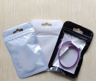 Transparent Self Seal Resealable Zipper Packaging Bag With Hang Hole supplier