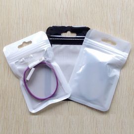 Transparent Self Seal Resealable Zipper Packaging Bag With Hang Hole supplier