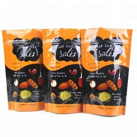 standing up doypack zipper top silver aluminum foil food grade bag heat seal supplier