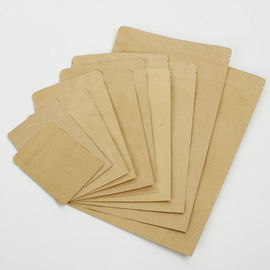 Kraft Paper Bag Self Sealing Food Packaging Inner Aluminized Film Zipper Dry Fruit Seal Kraft Paper Bag supplier
