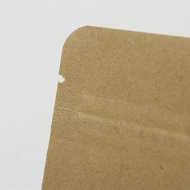 Kraft Paper Bag Self Sealing Food Packaging Inner Aluminized Film Zipper Dry Fruit Seal Kraft Paper Bag supplier