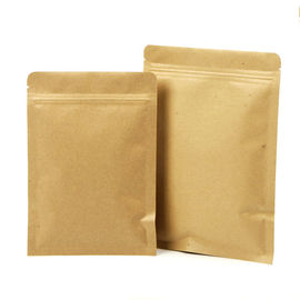 Kraft Paper Bag Self Sealing Food Packaging Inner Aluminized Film Zipper Dry Fruit Seal Kraft Paper Bag supplier