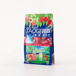 Custom Printed PET Flat Bottom Plastic dried fruit packaging bag with zip lock supplier