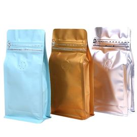 Manufacturer Supply Stand-up Coffee Bean Bags with Valve 125g 250g 500g 1kg supplier