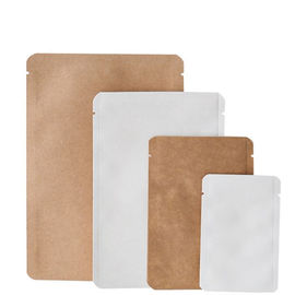 Heat seal vacuum open top kraft paper mylar aluminium foil packing pouch supplier