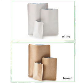 Heat seal vacuum open top kraft paper mylar aluminium foil packing pouch supplier
