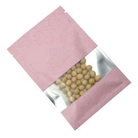 Custom Printed Flat Open Top Resealable Tear Notch Ziplock Mylar Bags supplier