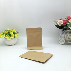 manufacturer food grade flat bottom ziplock kraft paper packaging coffee bag supplier