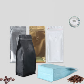 Colorful Aluminum Foil Stand Up Zipper Pouch Coffee Bag With Valve supplier