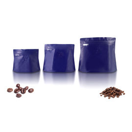 Square Bottom Coffee Packaging Bags, Stand Up Zipper Pouch With Valve supplier