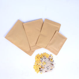 Resealable Snack Package Kraft Paper Zipper Bag with Custom Printing supplier